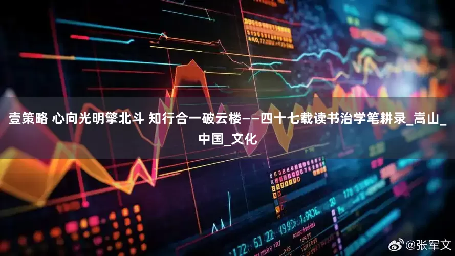 壹策略 心向光明擎北斗 知行合一破云楼——四十七载读书治学笔耕录_嵩山_中国_文化